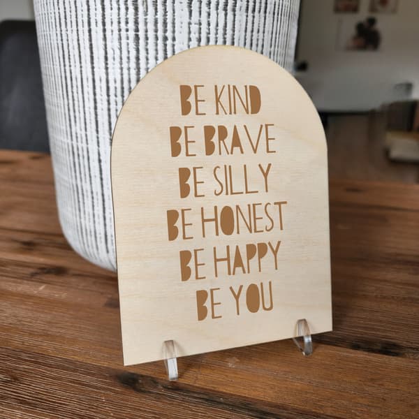 Kindness Wooden Arch Sign